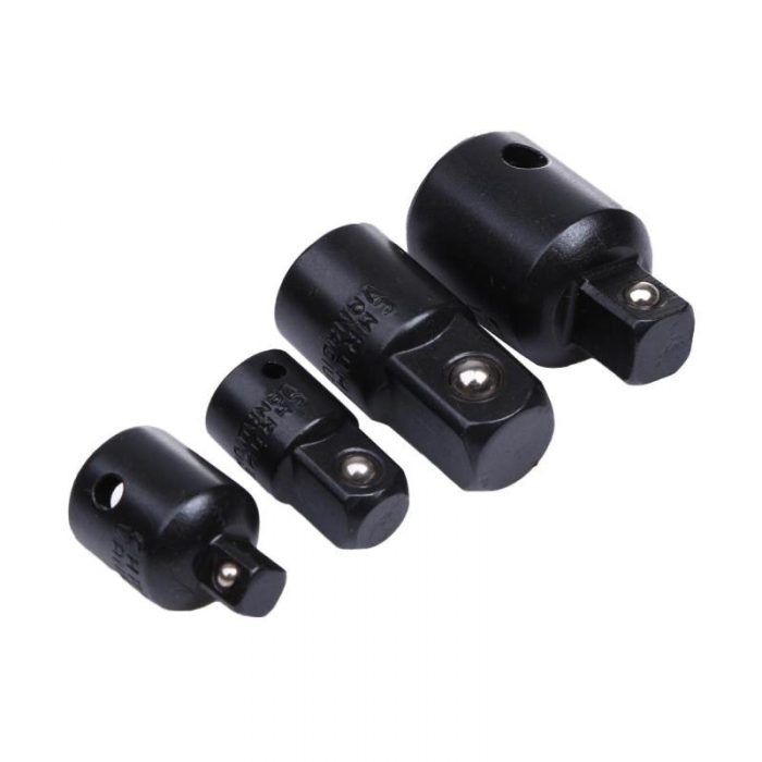 4pcs 1/4 3/8 1/2 Drive Socket Adapter Converter Reducer Air Impact Craftsman Socket Wrench Adapter Hand Tools Set BI115+