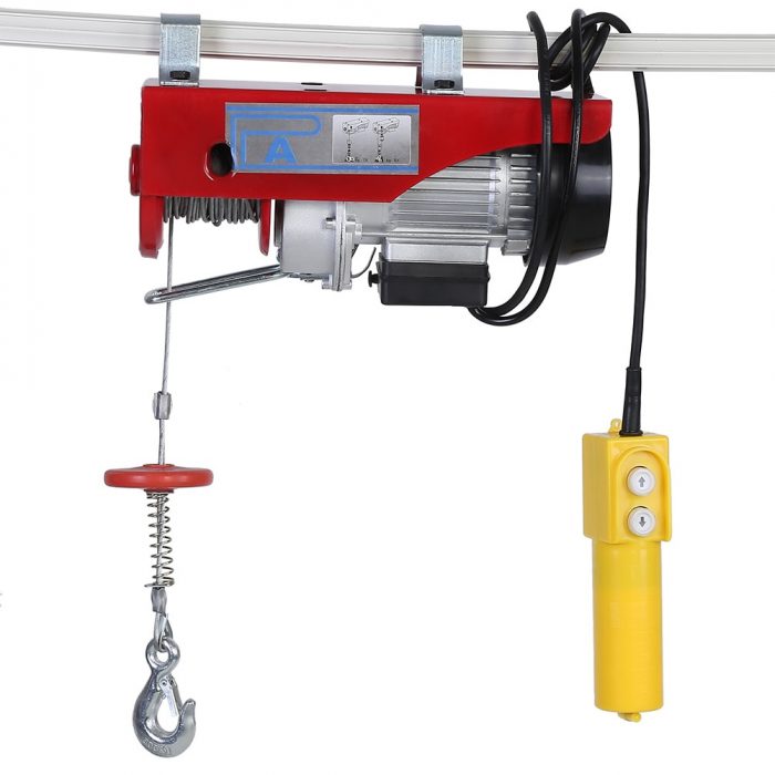 Durable 100/200kg Electric Cable Hoist Lifting Wire Hanging Crane Lifting Tools US Plug 110V