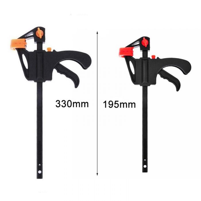 Spreader Work Bar Clamp F Clamp Gadget Tool DIY Hand Speed Squeeze Quick Ratchet Release Clip Kit 4 Inch Wood Working