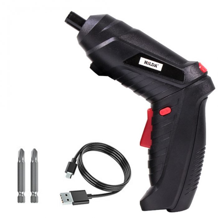 Electric Screwdriver Cordless Multi-function Power Drill Hole Lithium Battery Rechargeable Screwdriver Household DIY Power Tools