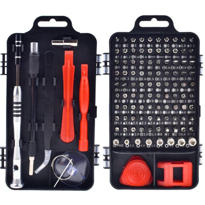 ZK40 Phone Repair Tools Kit Screwdriver Set Precision 115 In 1 Magnetic Torx Hex Bit Screw Driver Bits Insulated Multitools