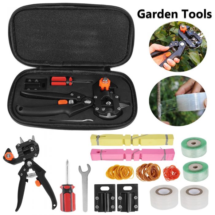 Garden Grafting Pruner Grafting Set Kit Branch Cutter Secateur Pruning Plant Shears Fruit Tree Grafting Scissors Gardening Tools