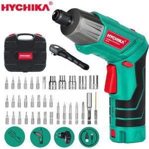 HYCHIKA 3.6V 2.0Ah Electric Screwdriver Cordless Electric Hammer Drill DC Charging with USB Cable Household Electric dremel Tool