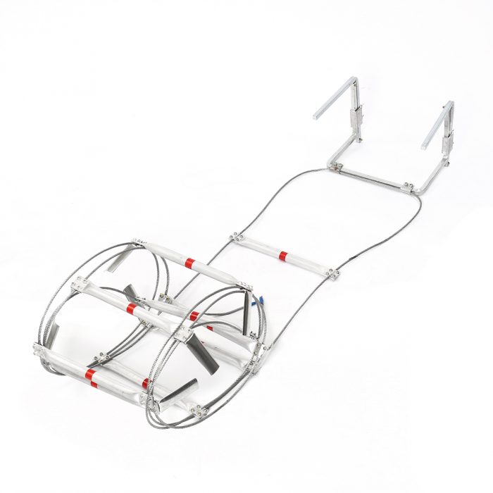 4M 200kg Fire Escape Aluminium Ladder Heavy Duty Retractable Aluminum Alloy Emergency Step