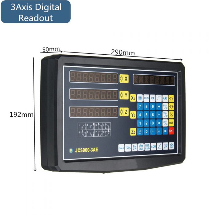 2/3 Axis Grating CNC Milling Digital Readout Display / 50-1000mm Electronic Linear Scale Lathe Tool