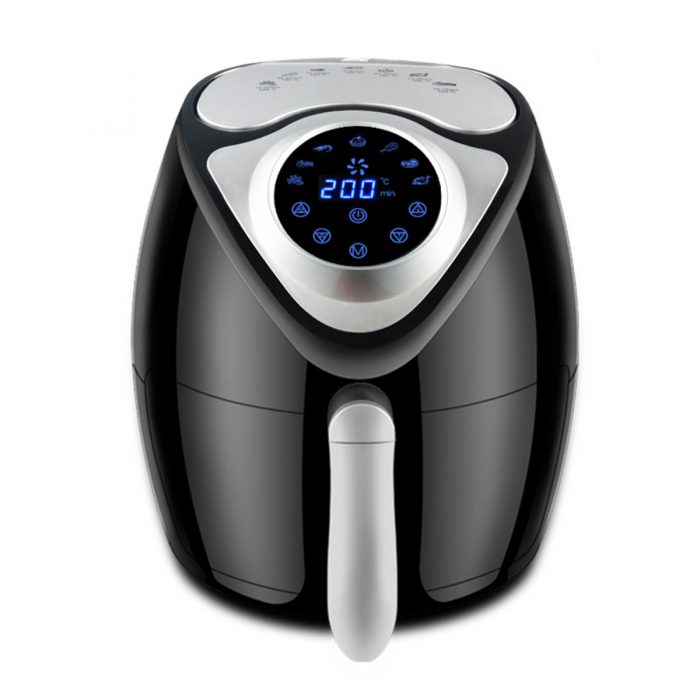 1700W Electric Air Fryer Digital Timer Temp Control 6.1 Quart Oil-free Touch Screen Fried Food for Home Fast Food